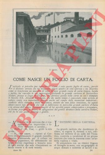 FERRAGUTI Arnaldo - - Come nasce un foglio di carta.