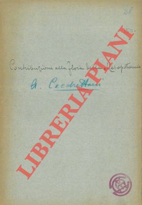CECCHETTANI Adolfo - - Contribuzione alla flora della Mesopotamia.