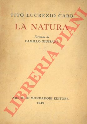 Lucrezio CARO Tito - - La natura.