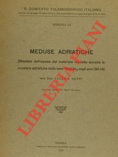 NEPPI Valeria - - Meduse adriatiche. (Risultato dell'esame del materiale raccolto durante le crociere della nave 