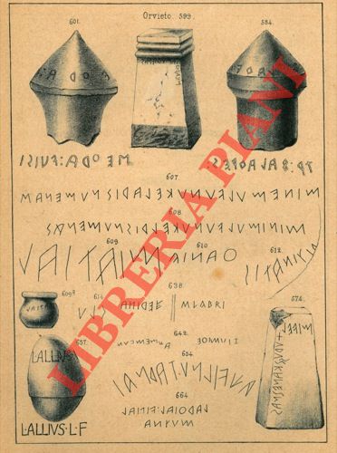 FABRETTI Ariodante - - Appendice al Corpus Inscriptionum Italicarum ed ai suoi supplementi. Molto pi che una semplice appendice al 