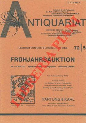 FELIXMULLER Conrad - - Sonderheft Conrad Felixmuller 75 Jahre.