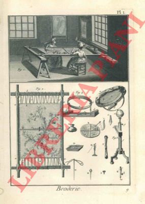 Encyclopedie mthodique - Dictionnaire des Manufactures & Arts par R. de la Platire - - Broderie, brodeur.