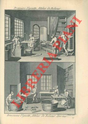 Encyclopedie mthodique - Dictionnaire des Manufactures & Arts par R. de la Platire - Travail sur les peaux et cuirs - - Reliure, relieur.