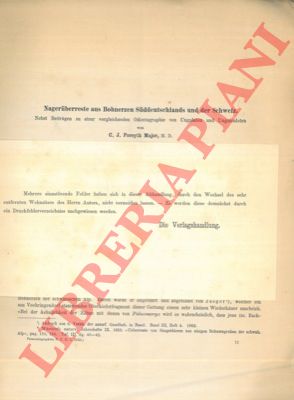 FORSYTH MAJOR C.J. - - Nageruberreste aus Bohnerzen Sddeutschlands und der Schweiz. Nebst Beitragen zu einer vergleichenden Odontographie von Ungulaten und Unguiculaten.