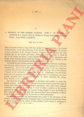 HADDON A.C. - - Revision of the British Actiniae.