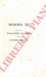 MOLINA Gioan-Ignazio - - Sulla propagazione successiva del genere umano.