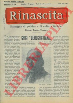 TOGLIATTI Palmiro - - Rinascita. Rassegna di politica e di cultura italiana. 