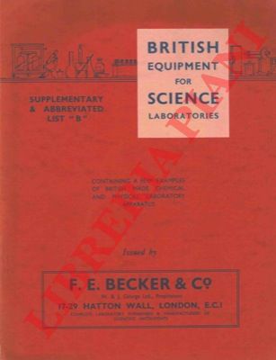 F.E. Becker. London - - Chemical and physical laboratory apparatus.