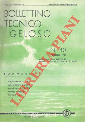 Geloso - - Bollettino tecnico Geloso n 40