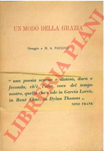 PAULUCCI M. A. - - Un modo della grazia.