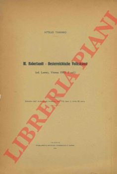 TAMARO Attilio - - M. Haberlandt. Oesterreichische Volkkunst (ed. Loewy, Vienna 1910, 3 vol.)