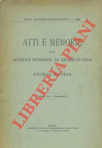 TAMARO Attilio - - Documenti di storia triestina del secolo XVIII.
