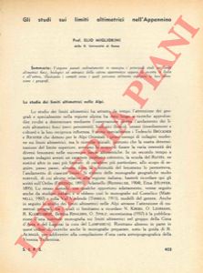 MIGLIORINI Elio - - Gli studi sui limiti altimetrici nell'Appennino.