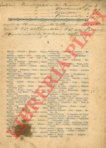 - - Quadro generale della divisione del Regno d'Italia con indicazione delle Province, dei Circondarii, del numero dei Mandamenti e Comuni e della rispettiva loro popolazione.