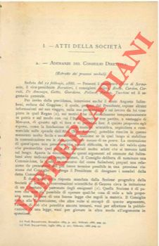 FABRELLO Giuseppe - - Da Madera al Vecchio Calabar. Notizie della Spedizione Bove.