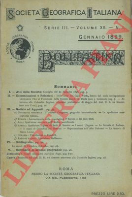 FEA Leonardo = DE SIMONE R. - - Dalle Isole del Capo Verde. = Attraverso alla Colombia inglese, relazione preliminare.