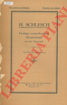 SCHLESCH Hans - - Vertigo ronnebyensis Westerlund neu fur Danemark.
