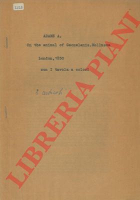 ADAMS Arthur - - Descriptions of new species of shells from the Cumingian Collection.