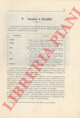 STRAFFORELLO Gustavo - - Circondario di Pallanza.
