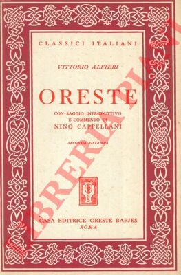 ALFIERI Vittorio - - Oreste.