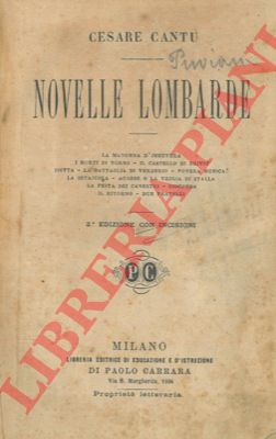 CANTU Cesare - - Novelle lombarde.