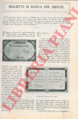 GELLI Jacopo - - Biglietti di banca per niente.