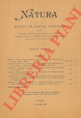 BARABINO Bruno - BOATI Carlo - SIRONI Maria Antonia - - Note meteorologiche, naturalistiche e medico-ecologiche in margine ad una spedizione alle Ande peruviane.
