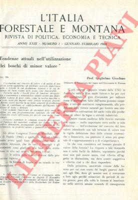 - - L'Italia forestale e montana.