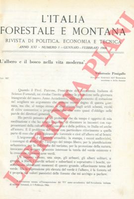 - - L'Italia forestale e montana.