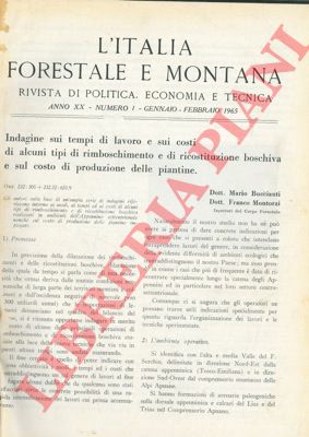 - - L'Italia forestale e montana.