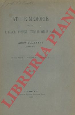 GLORIA Andrea - - Un errore nelle edizioni della Divina Commedia uno nei vocabolari.