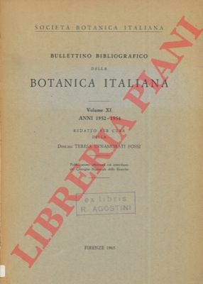 (INNAMORATI FOSSI Teresa) - - Bullettino bibliografico della botanica italiana. 