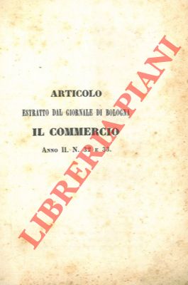 CAROCCIO Alberto - - Sulla scoperta elettrica del Dott. Alessandro Palagi.