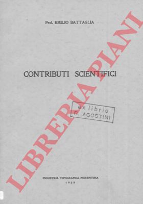 BATTAGLIA Emilio - - Contributi scientifici.