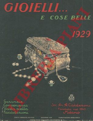 A. Calderoni Soc. An. Gioiellieri. Milano - - Catalogo N. 7