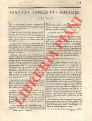 Encyclopedie mthodique - - Art des services auprs des malades. - Art des signaux de communication.