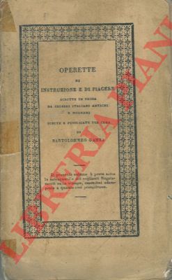 COSTA Paolo - - Della elocuzione. Libro uno con altre sue operette.