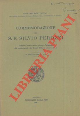 BORTOLUCCI Giovanni - - Commemorazione di S.E. Silvio Pierozzi.