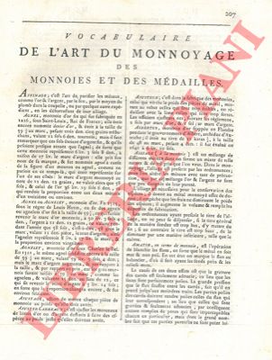 Encyclopedie mthodique - - Vocabulaire de l'art du monnoyage des monnoies et des mdailles. - Addition a l'art du monnoyage.