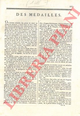 Encyclopedie mthodique - - Des mdailles.