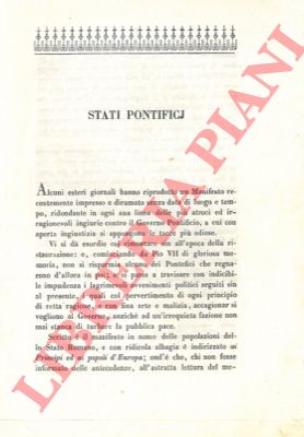 - - Stati Pontificj.