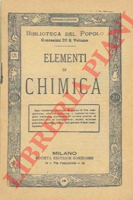 - - Elementi di chimica.