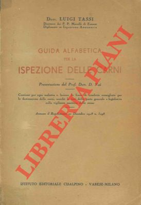 TASSI Luigi - - Guida alfabetica per la ispezione delle carni.