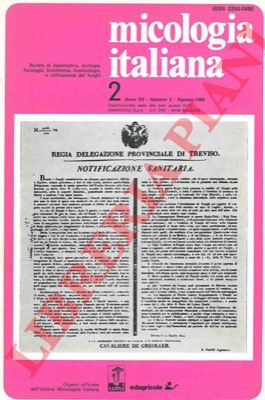 - - Micologia italiana. Rivista di sistematica, ecologia, fisiologia, biochimica, tossicologia e coltivazione dei funghi.