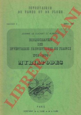 DUCHAT d'AUBIGNY Jeanne Le - - Myriapodes.