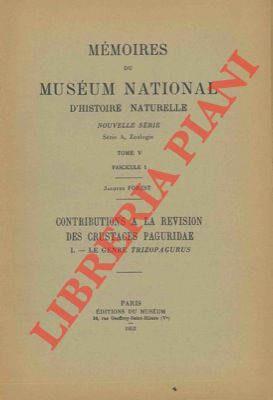 FOREST Jacques - - Contributions a la revision des crustacs paguridae. 1 - Le genre Trizopagurus.