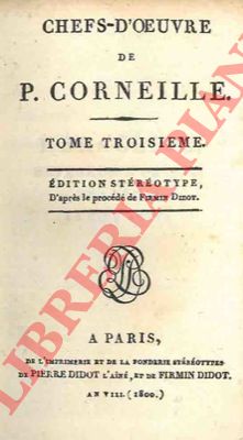 CORNEILLE P(ierre) - - Chefs-d'oeuvre de P. Corneille.