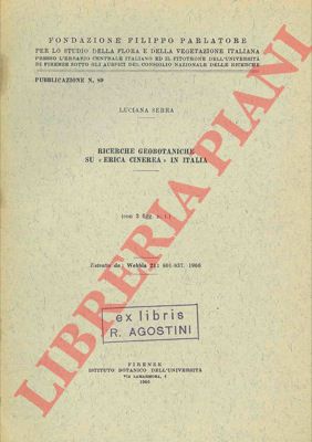 SERRA Luciana - - Ricerche geobotaniche su 