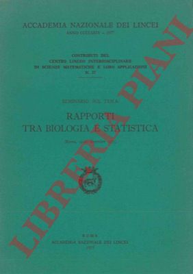 AA.VV. - - Rapporti tra biologia e statistica.